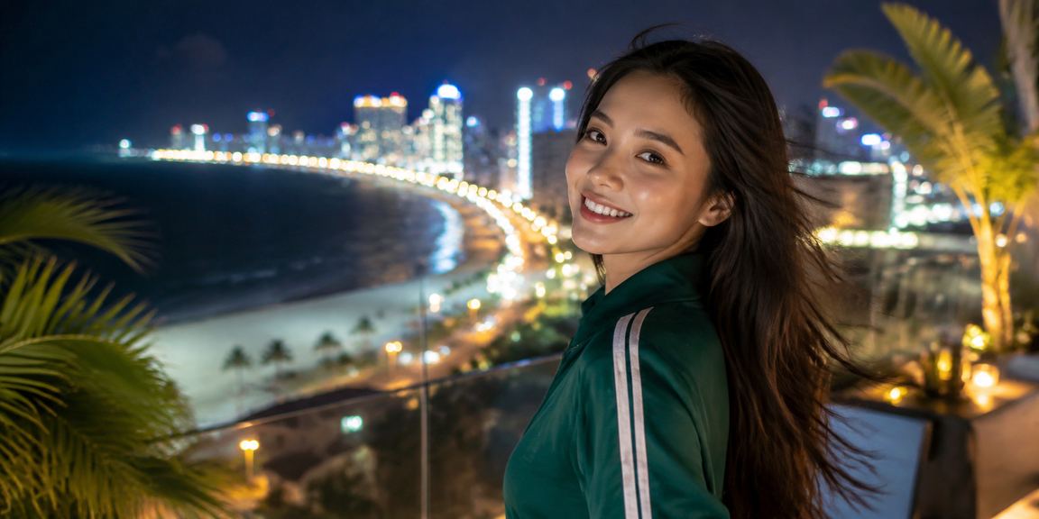 Bãi biển Đà Nẵng về đêm với không khí cá cược casino sôi động